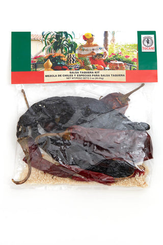 Salsa Taquera Kit / Mezcla De Chiles Y Especias Para Salsa Taquera